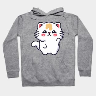 Cute cat valentine day gift Hoodie